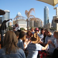 Brewing Hope Austin Pub Crawl Team Enjoying the Beautiful Day Together