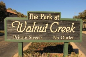 Picture of the entrance to The Park at Walnut Creek in North Austin
