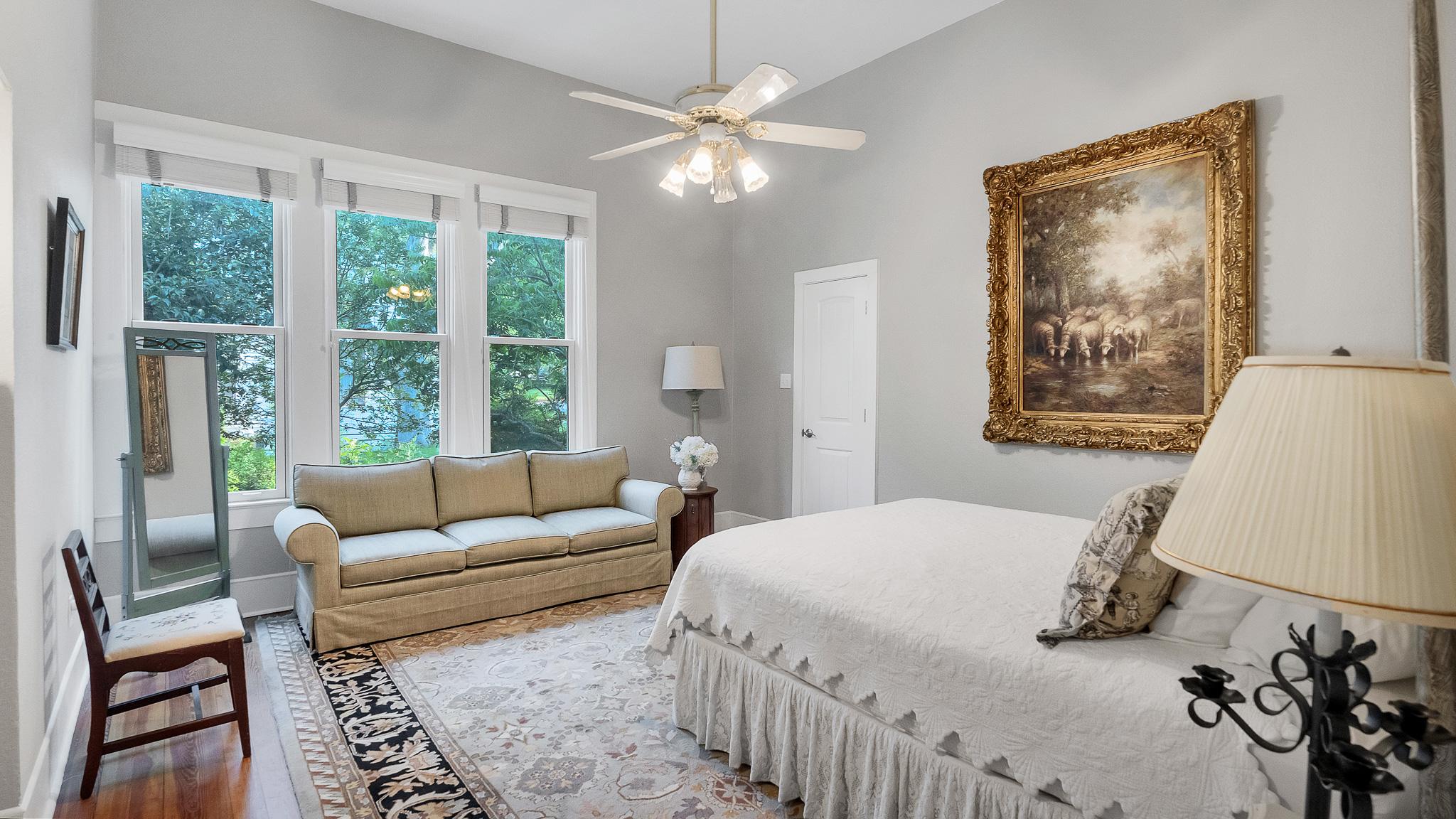 Interior photo of 1305 S College St showing bright living space