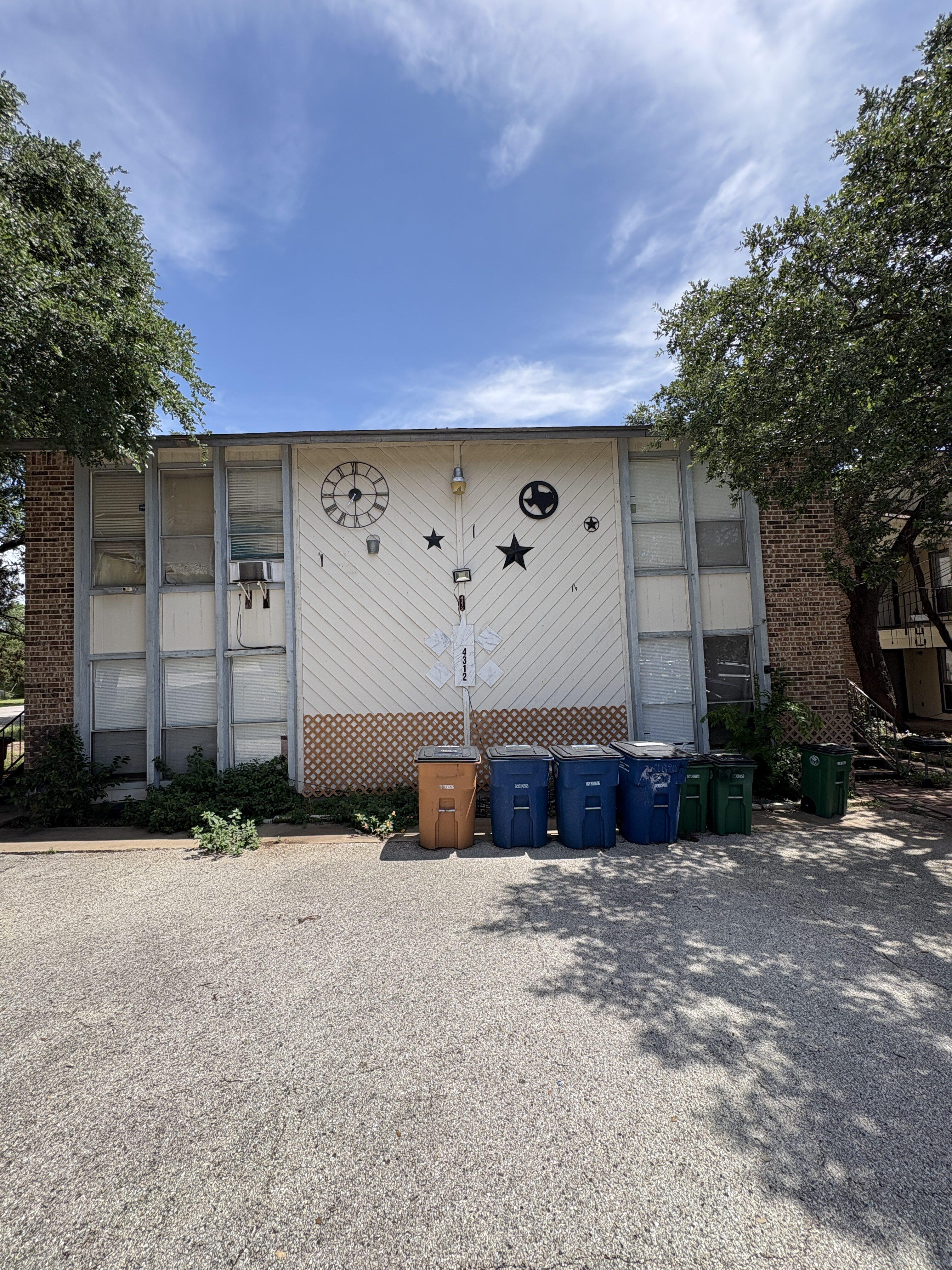 Front exterior photo of 4312 Acropolis Ct fourplex in Austin Texas