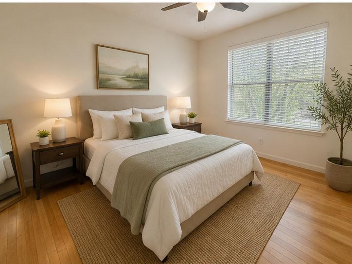 Bedroom at 3744 Valley View Rd Unit C in Austin Texas